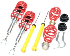 TA Technix Gewindefahrwerk 30-65mm + Domlager VA Audi A4 B6/B7, Seat Exeo 3R