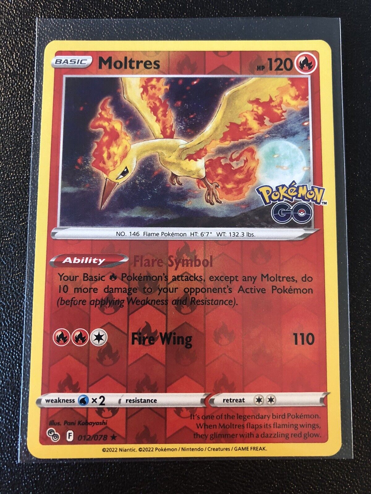 Moltres - 012/078 - Pokemon Go - Reverse Holo – Card Cavern