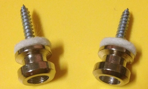 Genuine Schaller Lock Strap Button Chrome set 2 for Gibson style Ibanez Guitar
