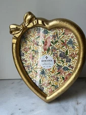 Italian Florentine pictures frame   gold baroque rococo relief Italy heart shape