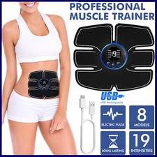 Electric Muscle Toner ABS Machine Wireless Toning Belt 6 Six Pack Abs Fat Burner