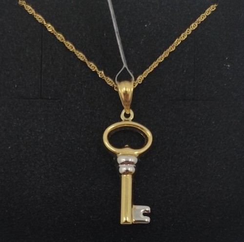 Pendentif Lettre L En Or 18K (750 Millièmes) Avec Chaîne - Marque Dopazo - Neuf étiqueté