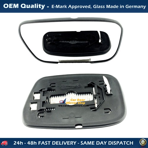 Fits Toyota Avensis 19972002 Wing Mirror Glass, Left Side Heated Base