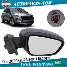 FOR 2020 2021 2022 2023 FORD ESCAPE RIGHT SIDE MIRROR WITH RH PASSENGER SIDE
