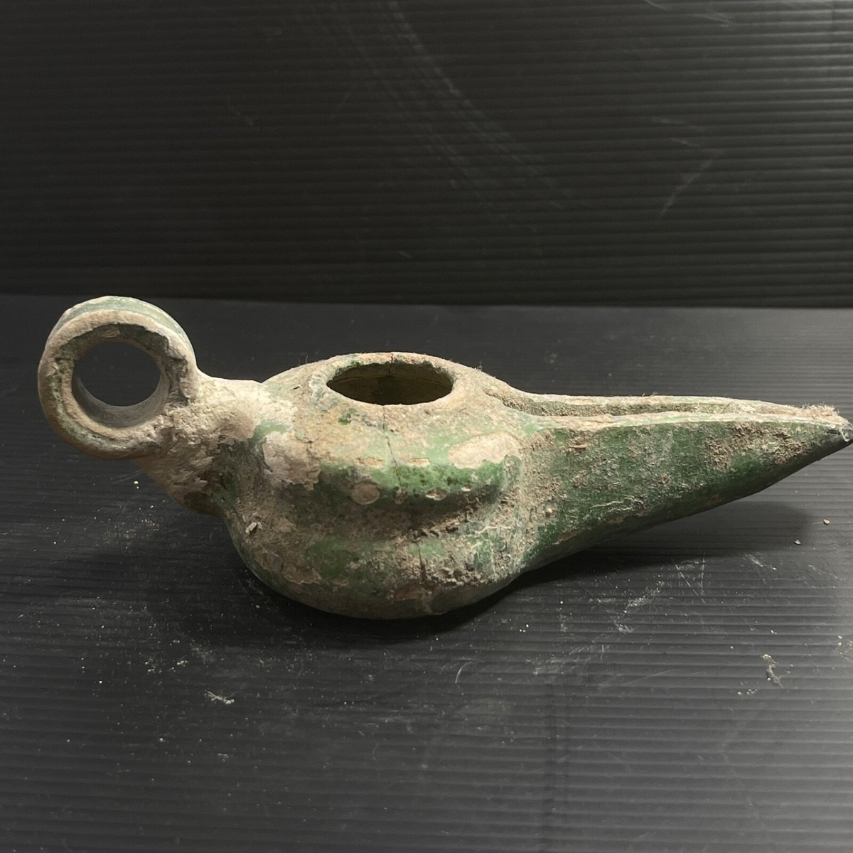 Circa 300-400AD Ancient Byzantine Terracotta Oil lamp Rare in good