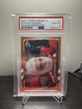 Charles Leclerc Orange Refractor /25 PSA 10
