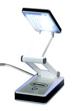 LED Lamp for Desk - Collapsible, Portable from Home to Office White