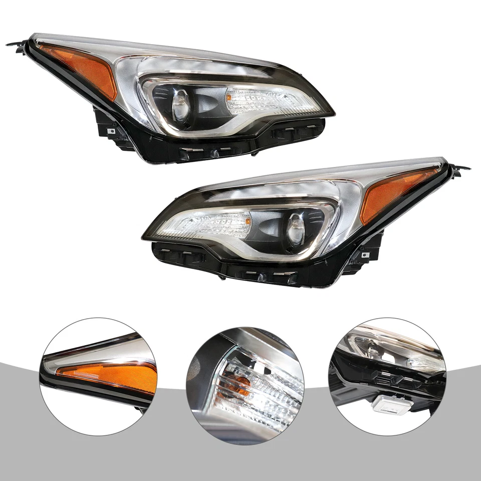 For 2016 2017 2018 Buick Envision Front Left+Right Side  Headlight Pair Set Foto 2 de 4