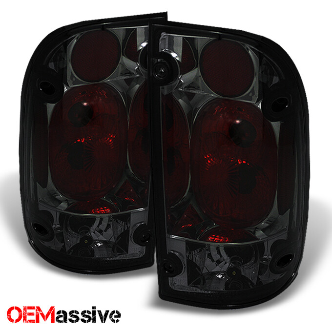 Fits 95-00 Toyota Tacoma Pickup Truck Smoked Smoke Rear Tail Lights Brake Lamps