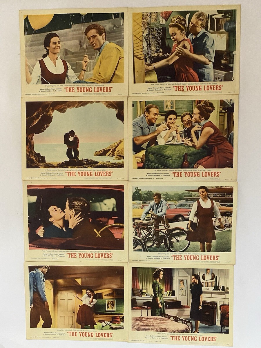 The Young Lovers 1964 Vintage Lobby Card Set w/ Peter Fonda