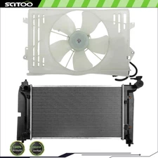 Car Radiator and Cooling Fan Kit Fit For Toyota For Corolla 2003 2004 2005-2008