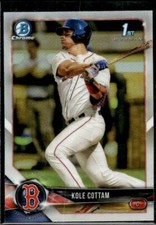 2018 Bowman Draft #BDC-69 Kole Cottam Chrome Refractors