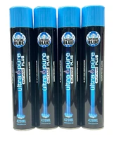 4 can Butane Gas ULTRA PURE PLUS 420 ML Refined Lighter Fuel Refill Special Blue