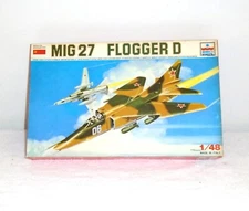 1988 ESCI/ESCI Russian MIG 27 Flogger D Model Airplane Kit 4020  -1/48 - F-22 -