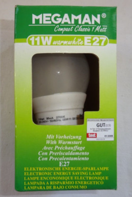 Megamann 11W, E27, warmweiß, Energiesparlampe, OVP