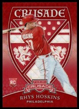 2018 Panini Chronicles Crusade RED Ice Rhys Hoskins /149 Philadelphia Phillies