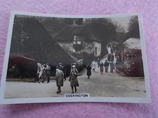 COCKINGTON TORQUAY DEVON 1936 Real photograph Senior Service Cigarette Card No 4