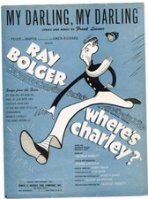 1948 Sheet Music; My Darling, My Darling; w/Ray Bolger in 