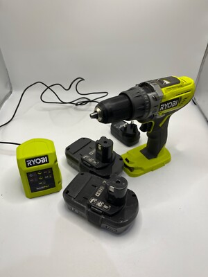 Ryobi R18PD3-215GZ 18 V ONE+ Akku-Kombi-Bohrschrauber Starterset (2 x 1,5 Ah), Hype