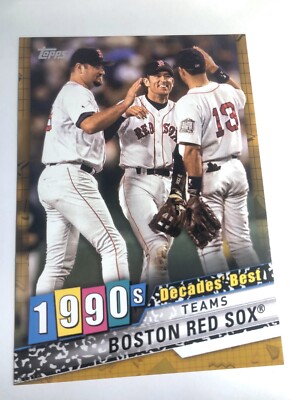 2020 Topps Decade's Best Jumbo 5x7 Boston Red Sox 80 /10