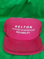 Vtg Relton Reliability Tools Drill Hat Snapback Trucker Mesh Cap