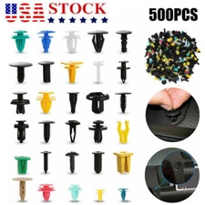 500PCS Car Retainer Clips Auto Fasteners Push Trim Clips Pin Rivet Bumper Kit