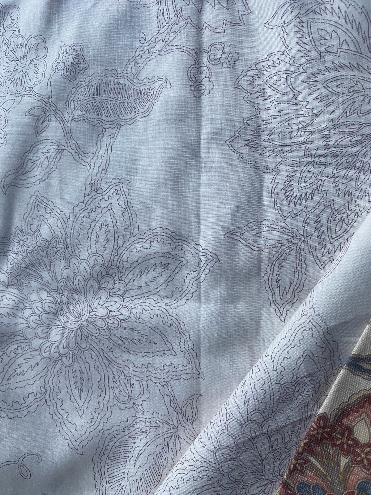 PAIR BEAUTIFUL DUNELM MULTI FLORAL RING TOP CURTAINS FLORAL LINED 54” x