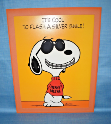 SNOOPY / PEANUTS It's Cool to Flash Silver Smile! Heavy Metal