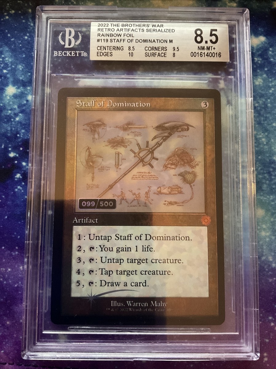 専用) mtgまとめ 旧枠foil 5枚セット Staff of Domination Retro Foil BRO Schematic Serialized 99/500 MTG