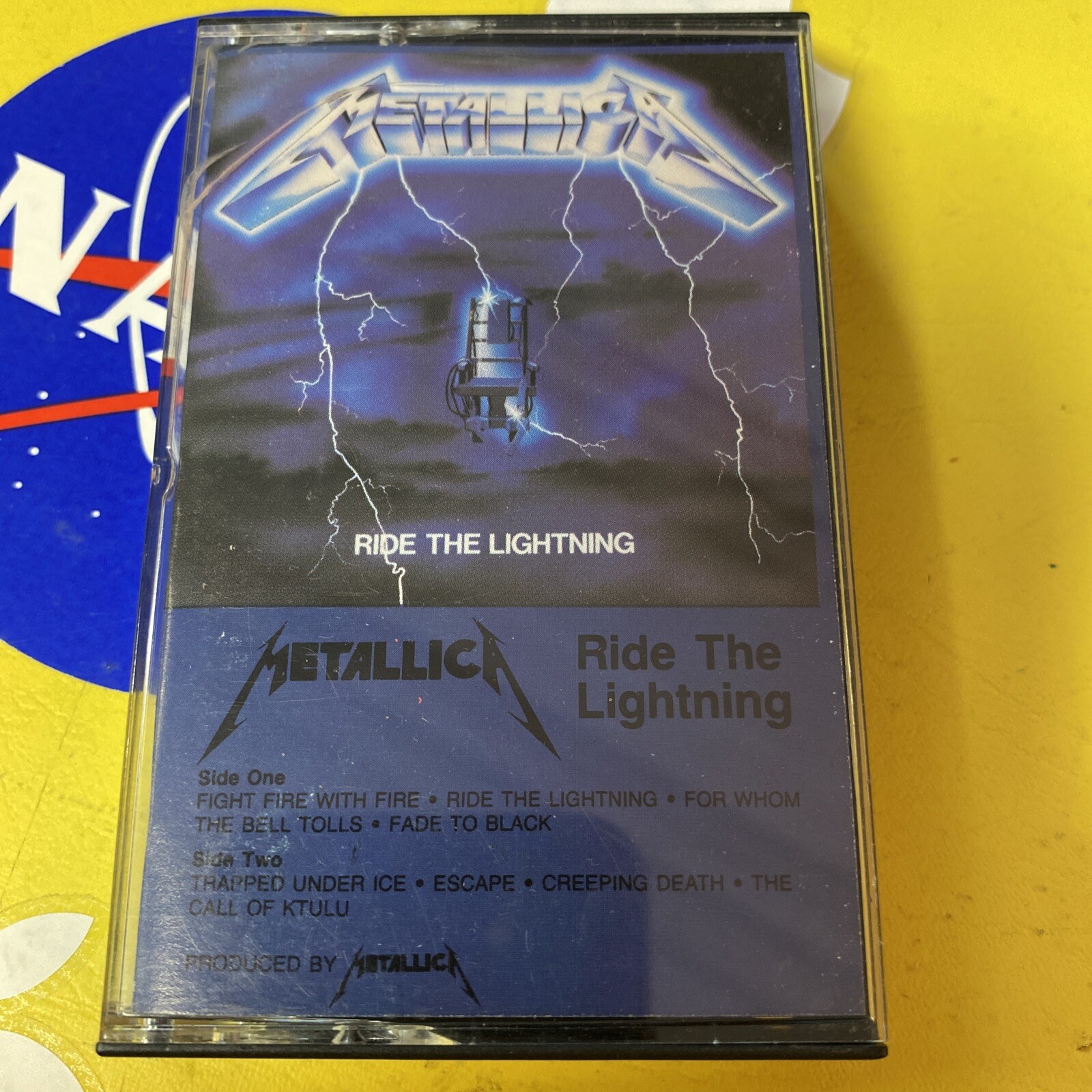 Metallica Ride The Lightning 1984 Elektra Early Release ART & CASE ONLY