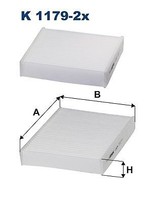 Filtron K 1179-2X Filter, Innenraumluft