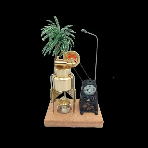 Mini Vintage Live Steam Engine Model With Brass Boiler Generator Motor Gift Toy - 第 18/18 張圖片