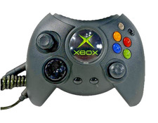 Microsoft Original Xbox Duke Black Wired Controller Only Tested