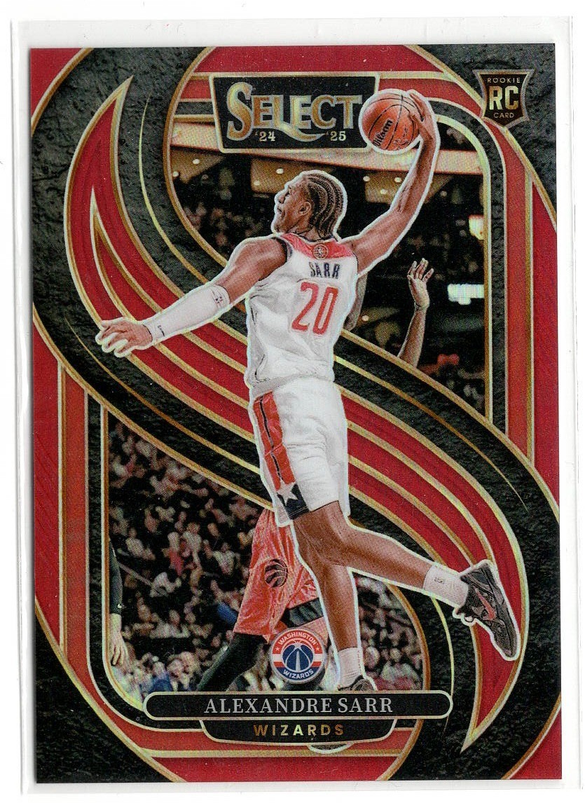 2024-25 Panini Select Alexandre Sarr Premier RC Red Prizm SP /199 | Wizards