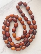 Rare Antique Baltic Amber Old Prayer Beads 370g Natural Genuine Butterscotch