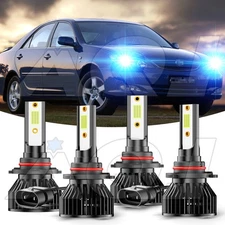 4x Ice Blue 8000k LED Headlight Bulbs Kit for Toyota Camry 1992-2006 Hi/Lo Beam