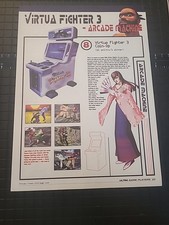Virtua Fighter 3 Arcade Machine Video Game 8x11 Print Ad 1996 image