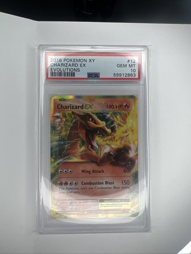 Pokemon TCG Charizard EX 12/108 Evolutions 2016 PSA 10 Holo Ultra Rare