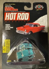 Racing Champions Hot Rod Magazine '57 Chevy Blue 1:144 scale 