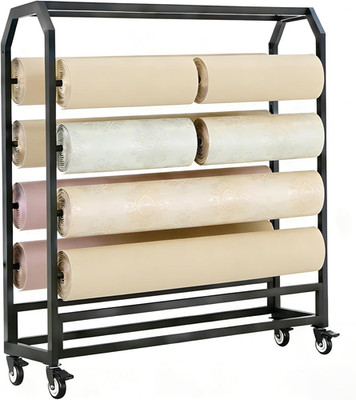 Large Paper Roll Dispenser & Cutter - Mobile Organizer for Craft & Gift Wrap