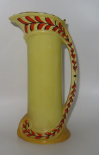Vintage Burleigh Ware Eton Slim Hand-Painted Jug 1930s Art Deco Antique Plain