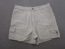 Vintage Y2K Riveted by Lee Womens Cargo Shorts Size 12 Hiking Outdoors Tan