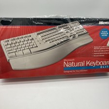 Microsoft Natural Keyboard Elite Vintage Keyboard New in Box - White -