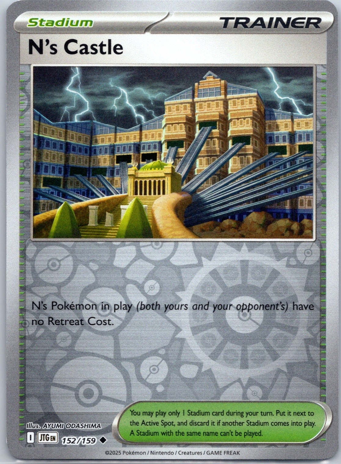 N's Castle Reverse Holo SV09: Journey Together #152/159 NM