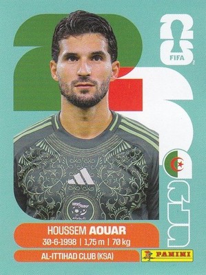 Panini Sticker Fußball WM 2026 Nr. ALG 9 Houssem Aouar Bild NEUWARE