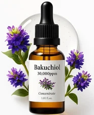 Korean Bakuchiol Serum 30,000 ppm Retinol Alternative Wrinkle Skin Firming  1 Oz