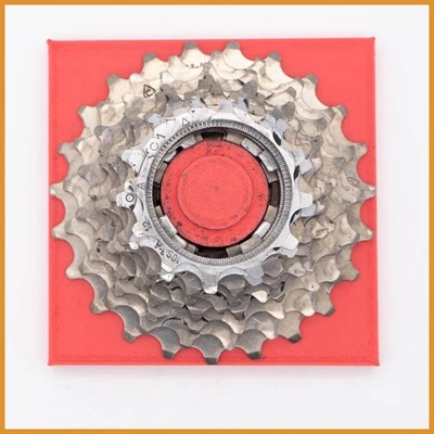 CAMPAGNOLO RECORD TITANIUM 9 SPEED CASSETTE 12 23 RENNRAD ZAHNRÄDER VINTAGE 9S - Bild 1 von 4
