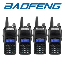 4 x Baofeng UV-82 Two Way Radio UHF VHF Dual-Band Walkie Talkie Ham Transceiver