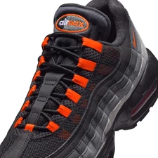Nike Air Max 95 Black Hyper Crimson Sneakers Retro Trainers Logo Shoes Men Size
