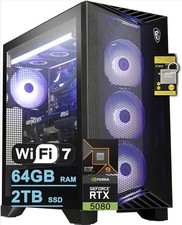 MSI Aegis ZS2 PC AMD 12 core Ryzen 9 9900X 64GB RAM 2TB SSD GeForce RTX 5080 